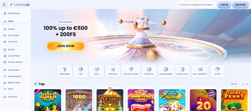 casinolab homepage