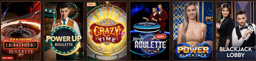 Live casino enthusiasts will find premium roulette, blackjack, baccarat, and poker games