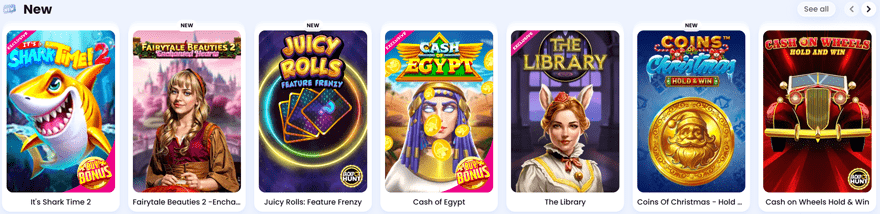 new Games at Casinolab