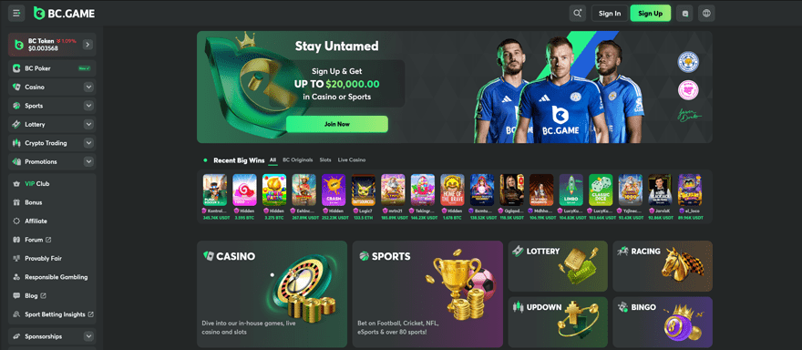 BC.Game – The Best Bitcoin Casino for Game Variety