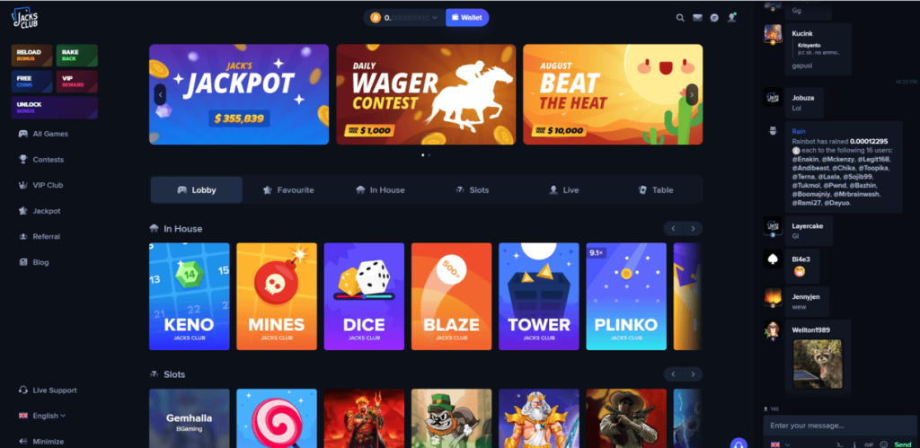 JacksClub.io Casino Review 2025 – 9,525+ Games, Crypto Bonuses & VIP Rakeback

