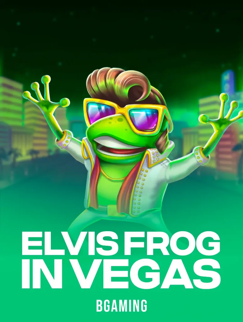 20 Free Spins at Elvis Frog in Vegas (BGaming)